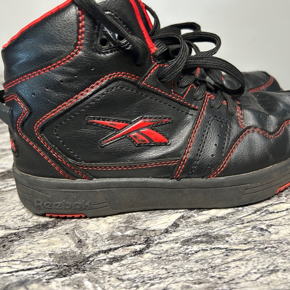 Reebok Black and Red Shoes